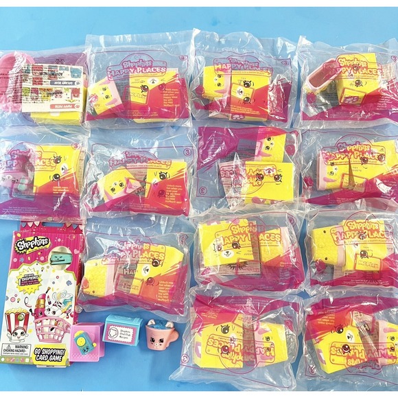 Shopkins Other - LOT OF 18 MCDONALDS (2018) HAPPY MEAL SHOPKINS HAPPY PLACES TOYS & CARD GAME NEW